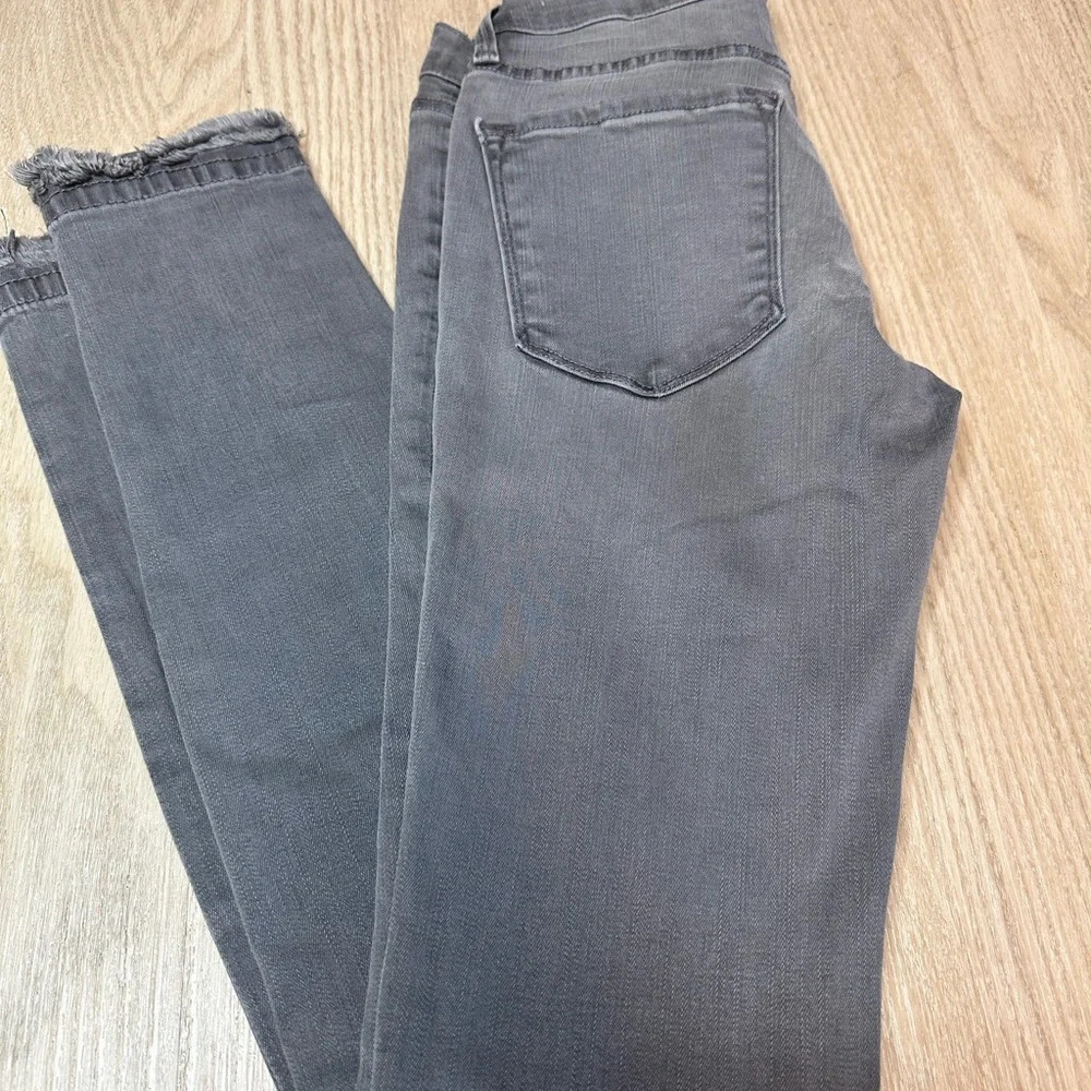 FRAME Le Skinny De Jeanne Grey Jeans - Picture 5 of 8